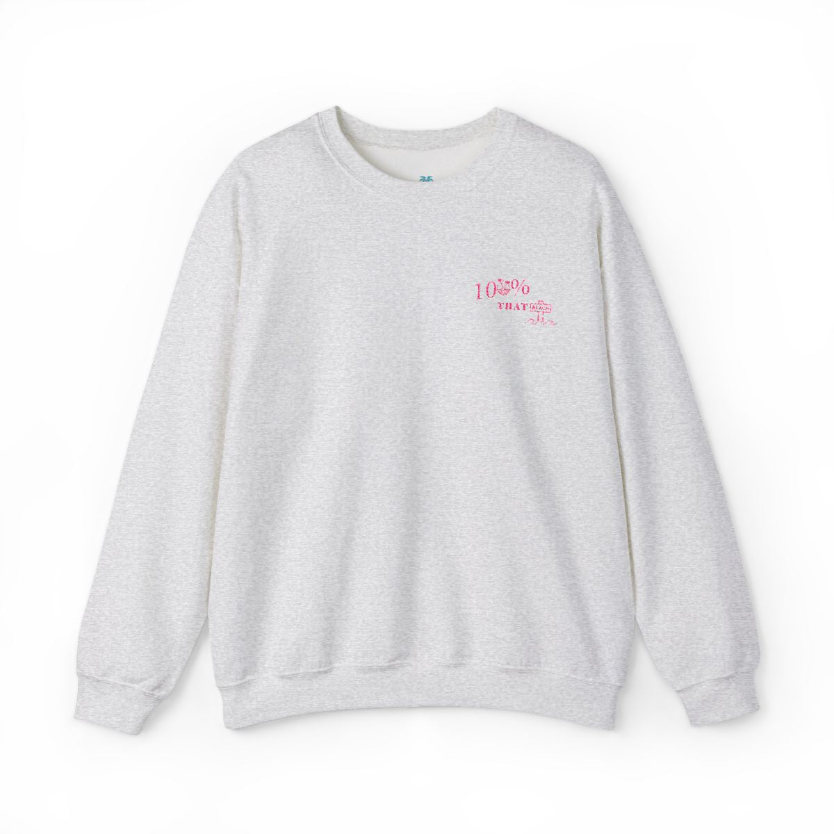100% That Beach Crewneck- Grey