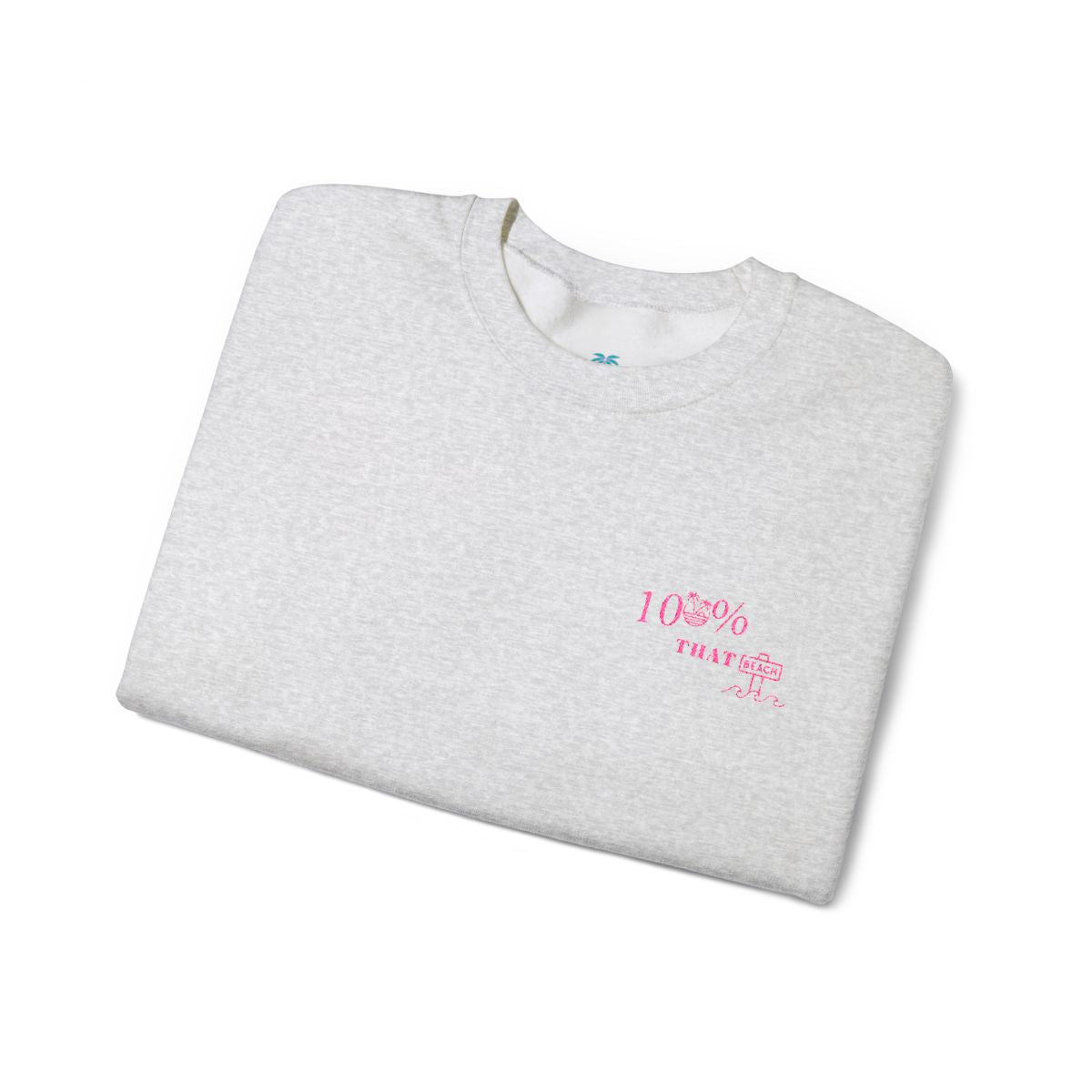 100% That Beach Crewneck- Grey