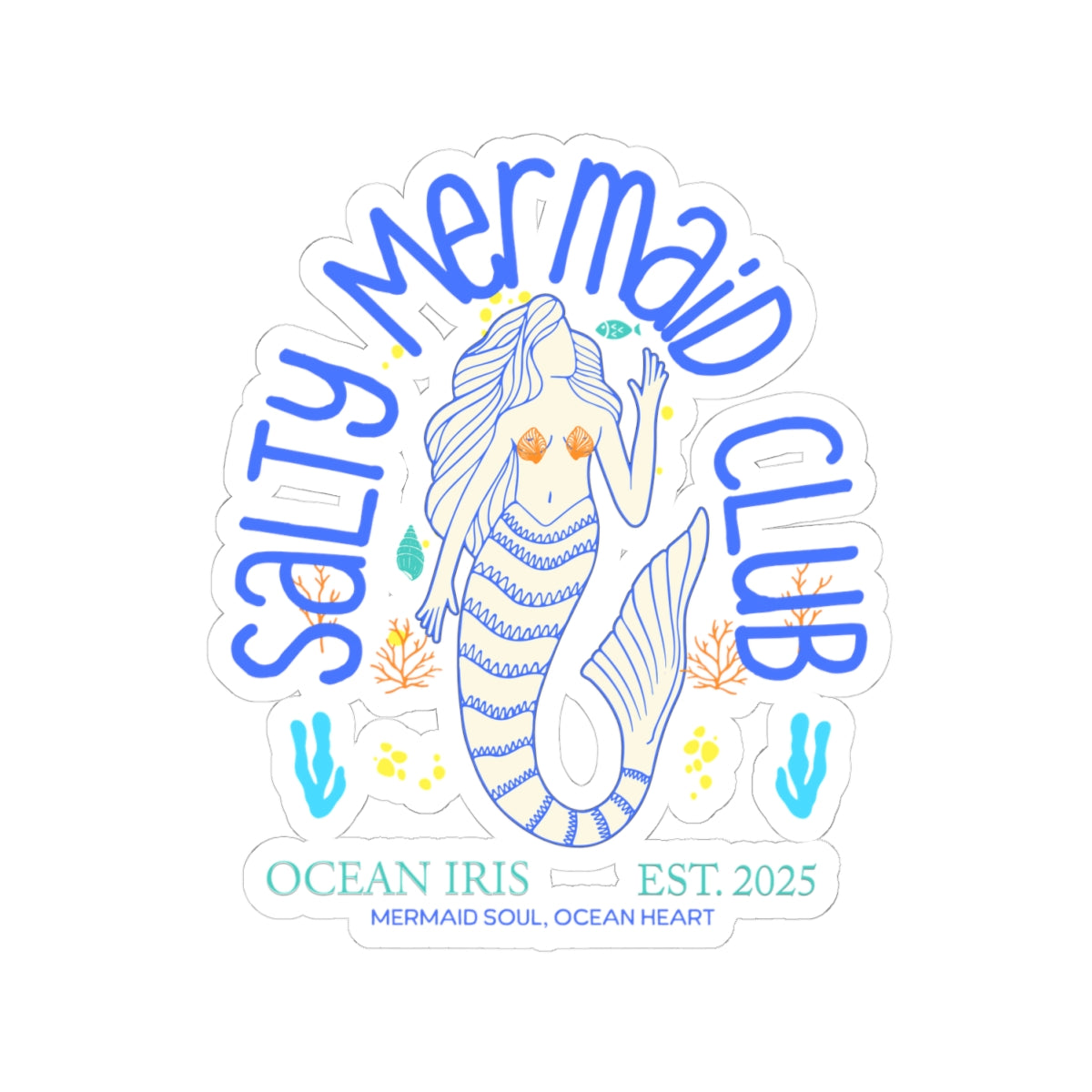 Salty Mermaid Club Sticker