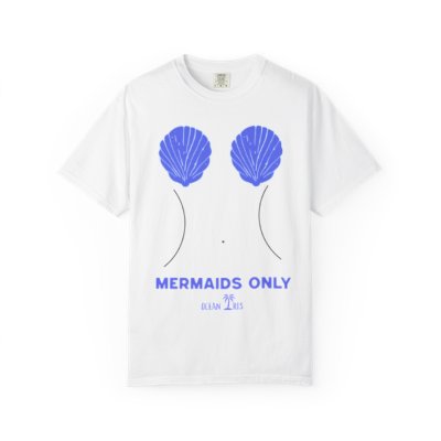 MERMAIDS ONLY-Blue T Shirt