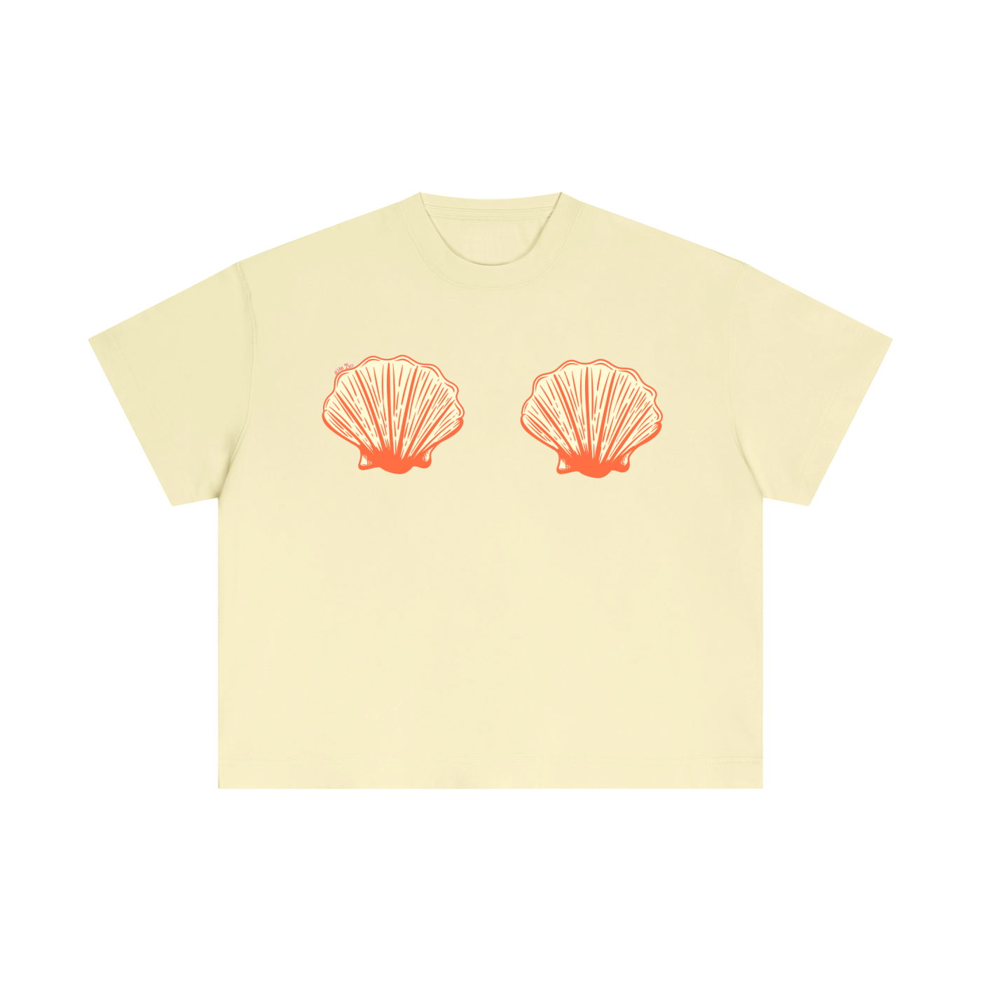 Mermaid Shells T Shirt- Yellow