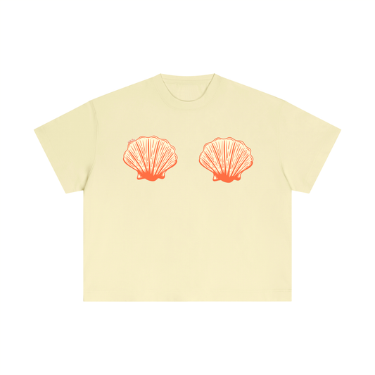 Mermaid Shells T Shirt- Yellow