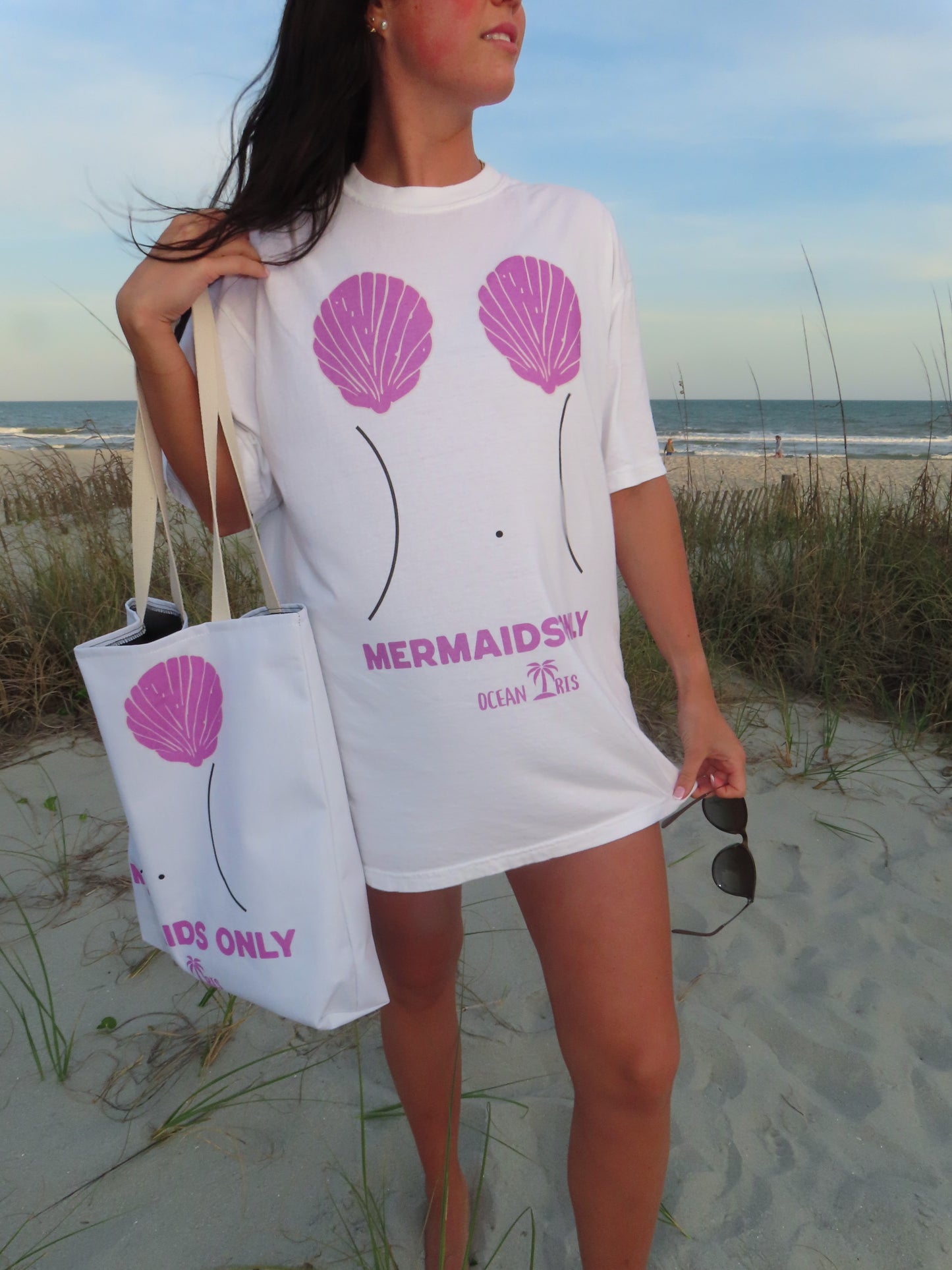 MERMAIDS ONLY- Pink T- Shirt