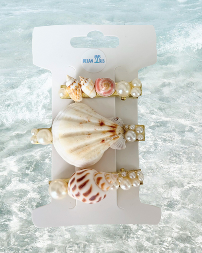 Shell Hair Clips