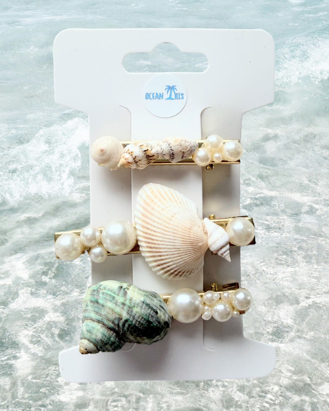 Shell Hair Clips