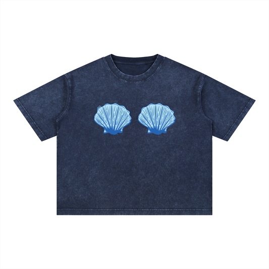 Seashell T-Shirt- Dark Blue