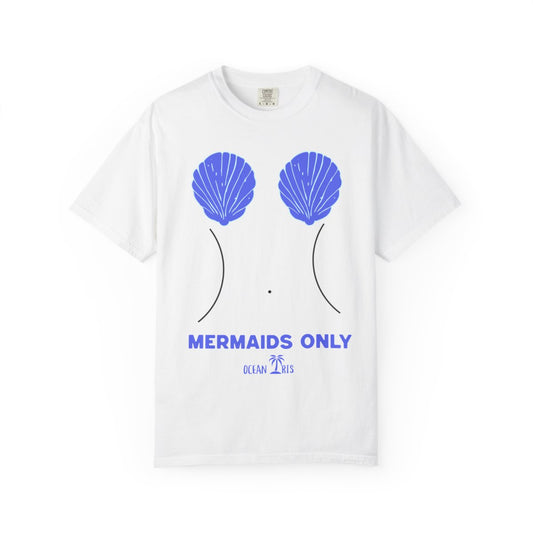 MERMAIDS ONLY-Blue T Shirt