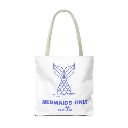 Mermaids Only Tote- Blue