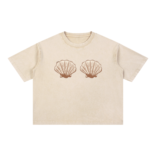 Seashell T-Shirt- Tan/Brown